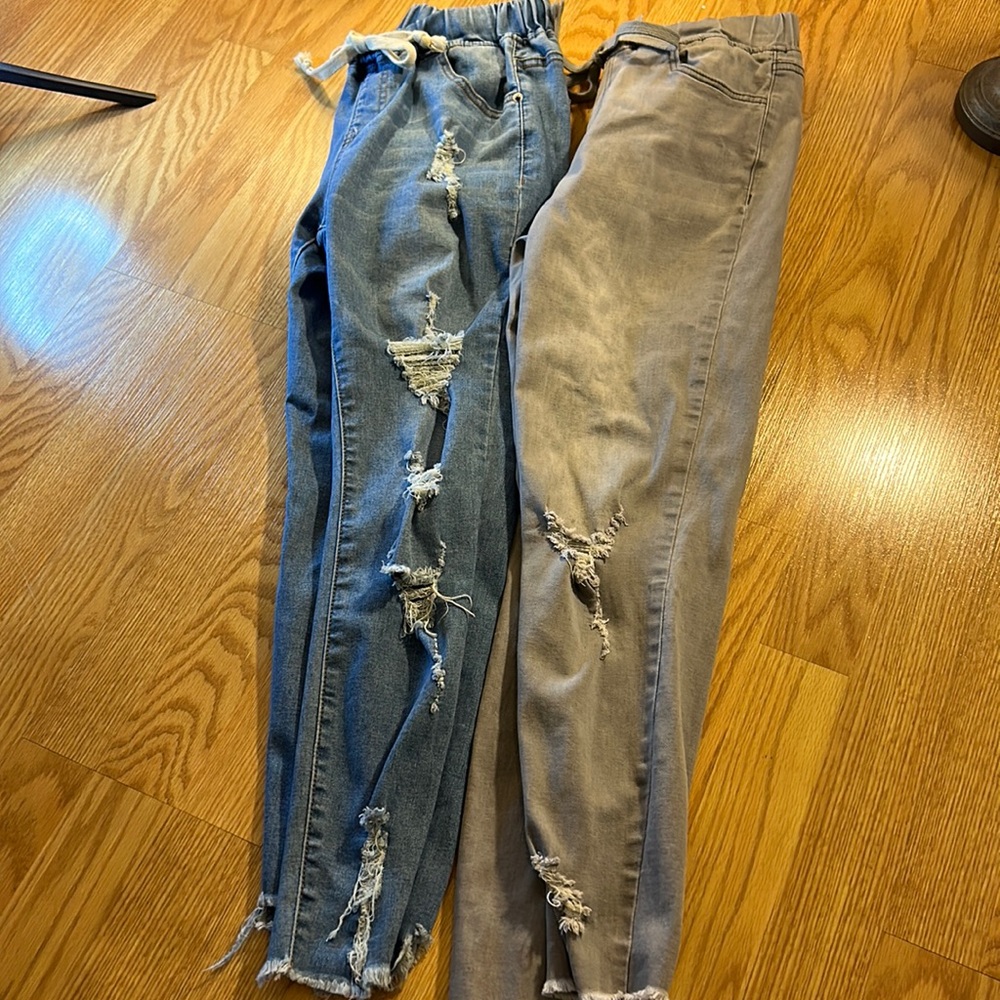 Boutique skinny jogger jeans size small and medium